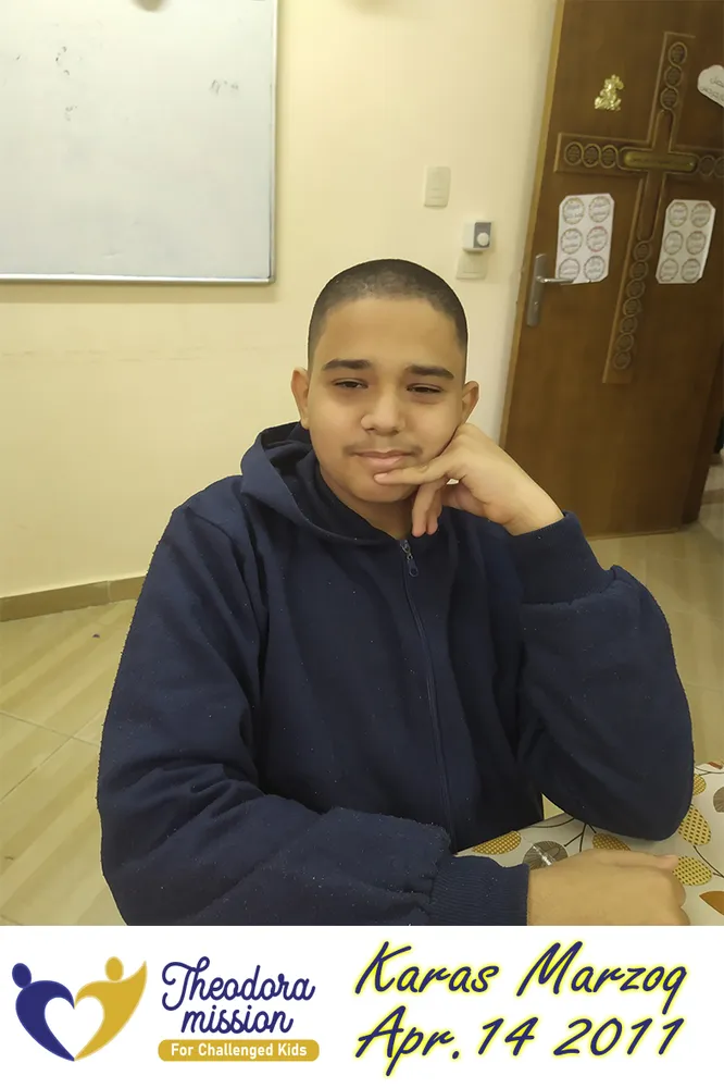 Karas Marzoq — child sponsored by Theodora Mission