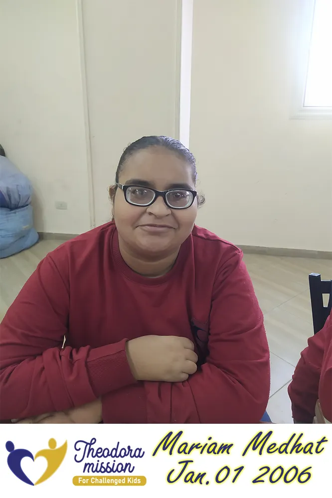 Mariam Medhat — child sponsored by Theodora Mission