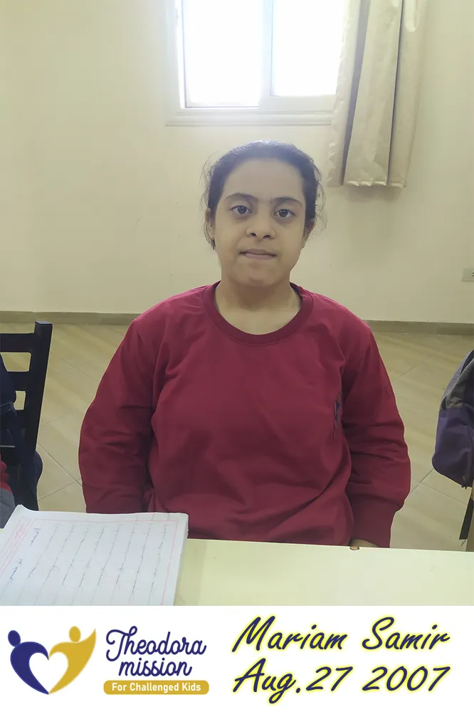 Mariam Samir — child sponsored by Theodora Mission